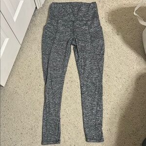 Gray High-Waisted Leggings
